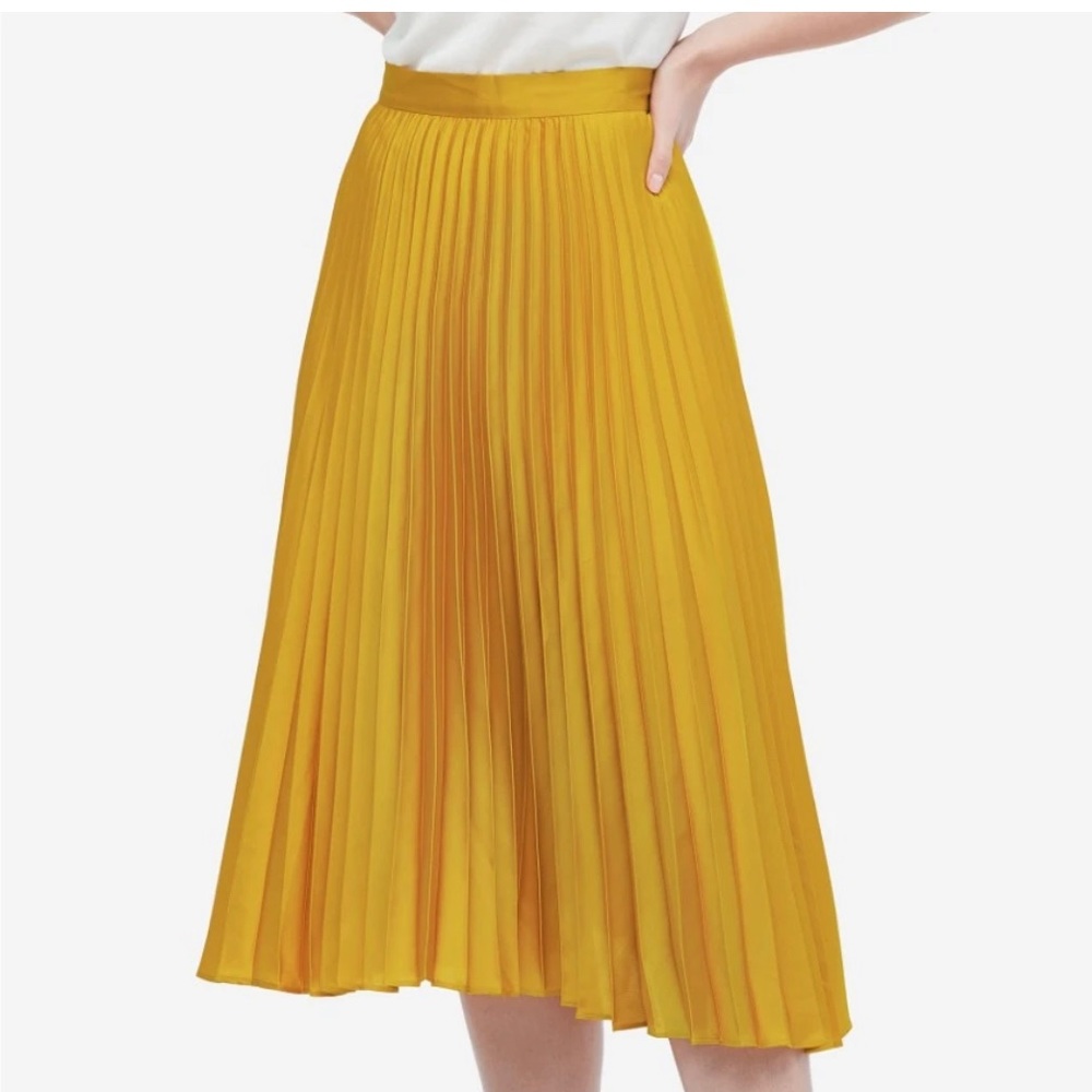 Exquisite Pleated Silk Skirt (DARK COFFEE COLOR)